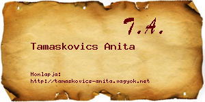 Tamaskovics Anita névjegykártya